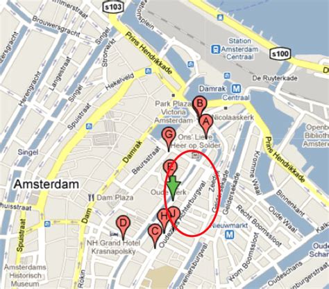 red light map amsterdam